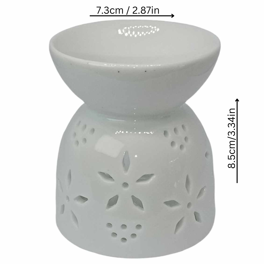 Wax/Oil Burner - Flower Ceramic