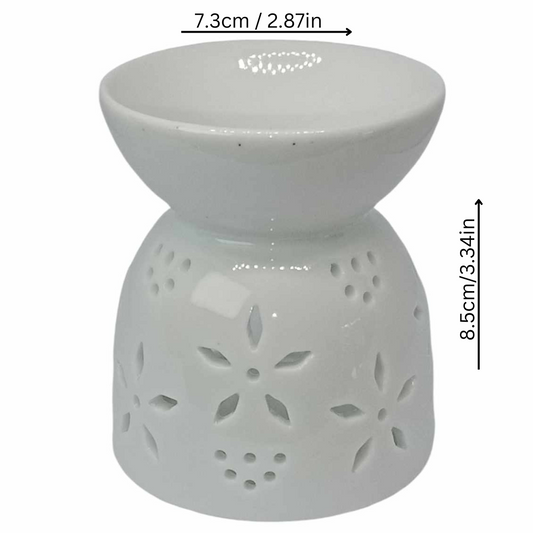 Wax/Oil Burner - Flower Ceramic