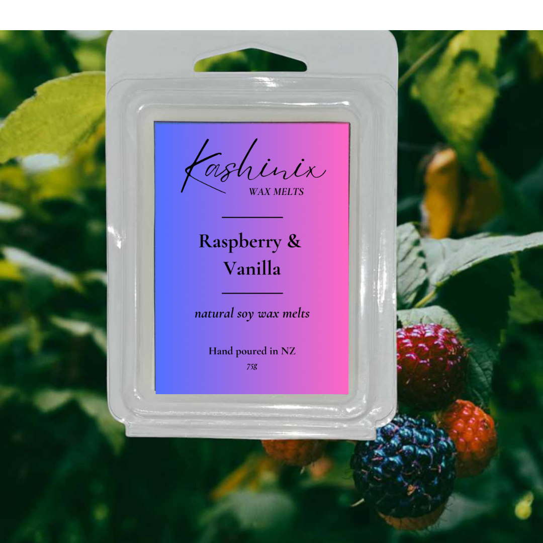 Natural Soy Wax Melts - Raspberry and Vanilla